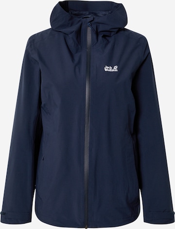 JACK WOLFSKIN Performance Jacket 'PACK AND GO' in Blue: front