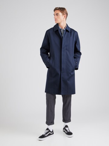 TOMMY HILFIGER - Abrigo de entretiempo en azul: frente