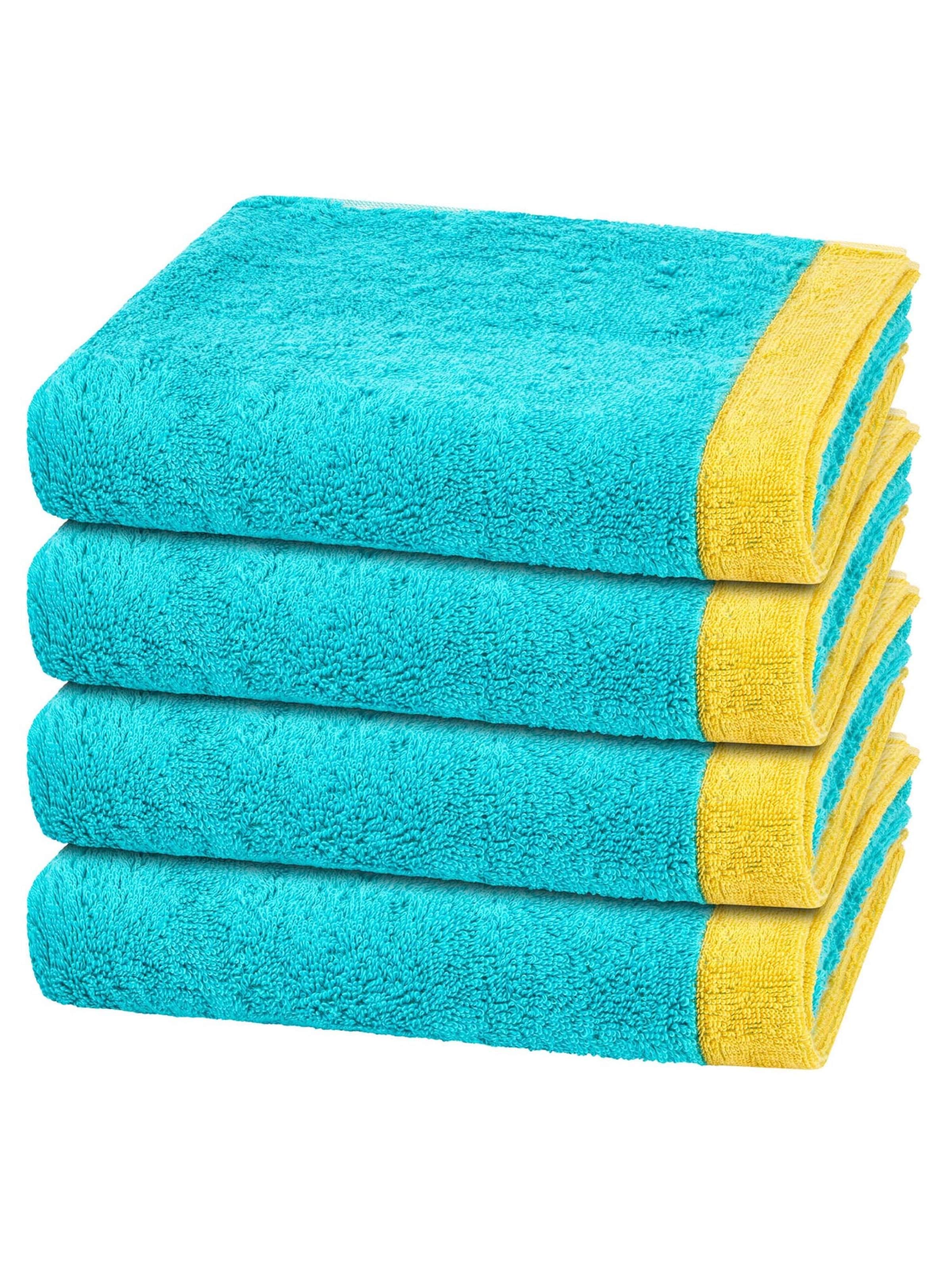 Cawö Towel 'Lifestyle Splash' in Blue: front