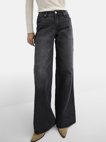 bonprix Wide Leg Jeans in Schwarz: Vorderseite