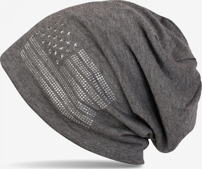 styleBREAKER Mütze 'Beanie mit USA Flagge aus Strass' in 54-64 in dunkelgrau, Produktansicht
