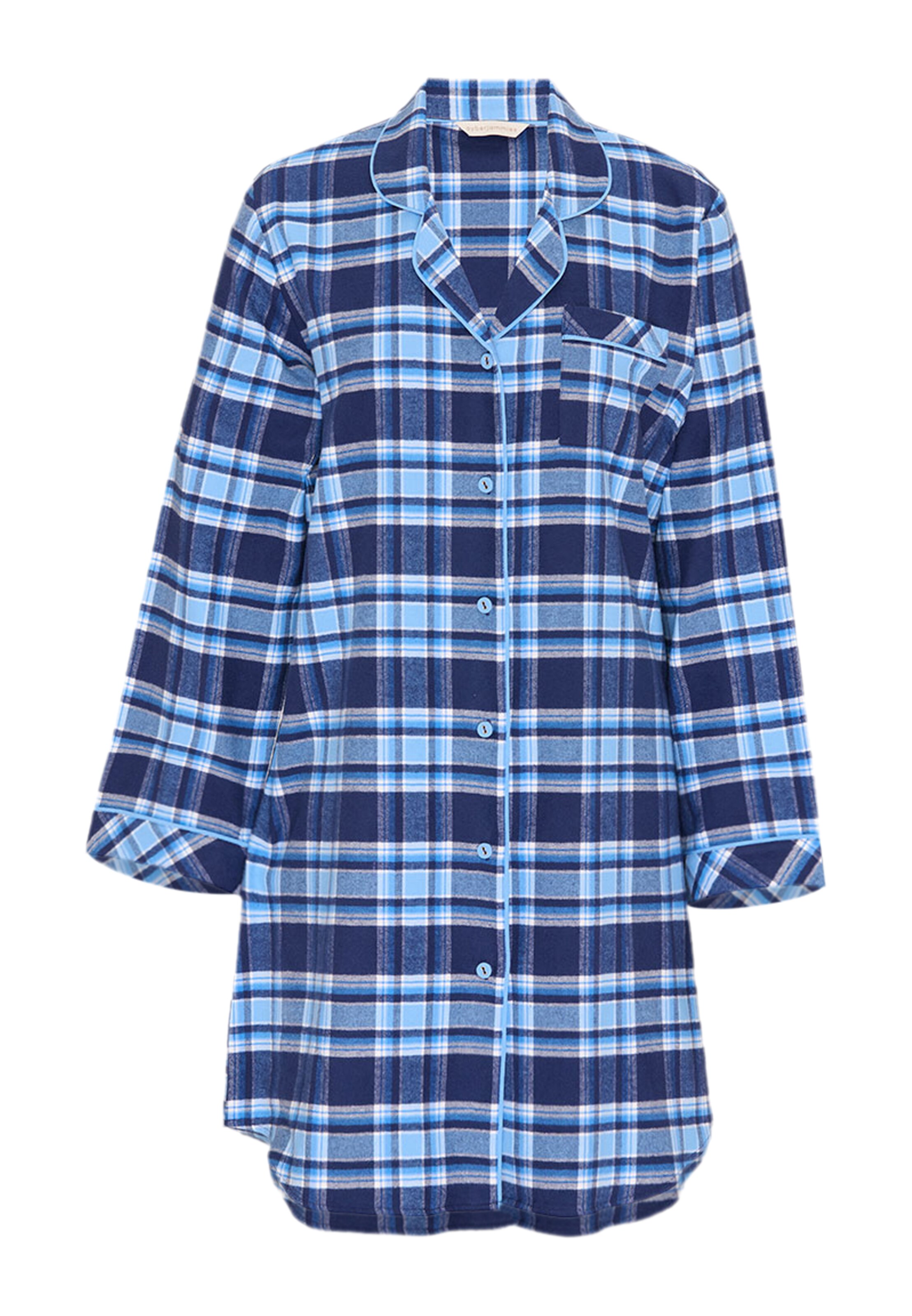 Cyberjammies Nachthemd ' Frosted Forest ' in Blauw: voorkant