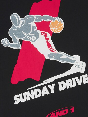 AND1 T-shirt 'Core Sunday Drive' i svart