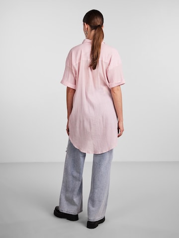 PIECES Shirt Dress 'Terra' in Pink
