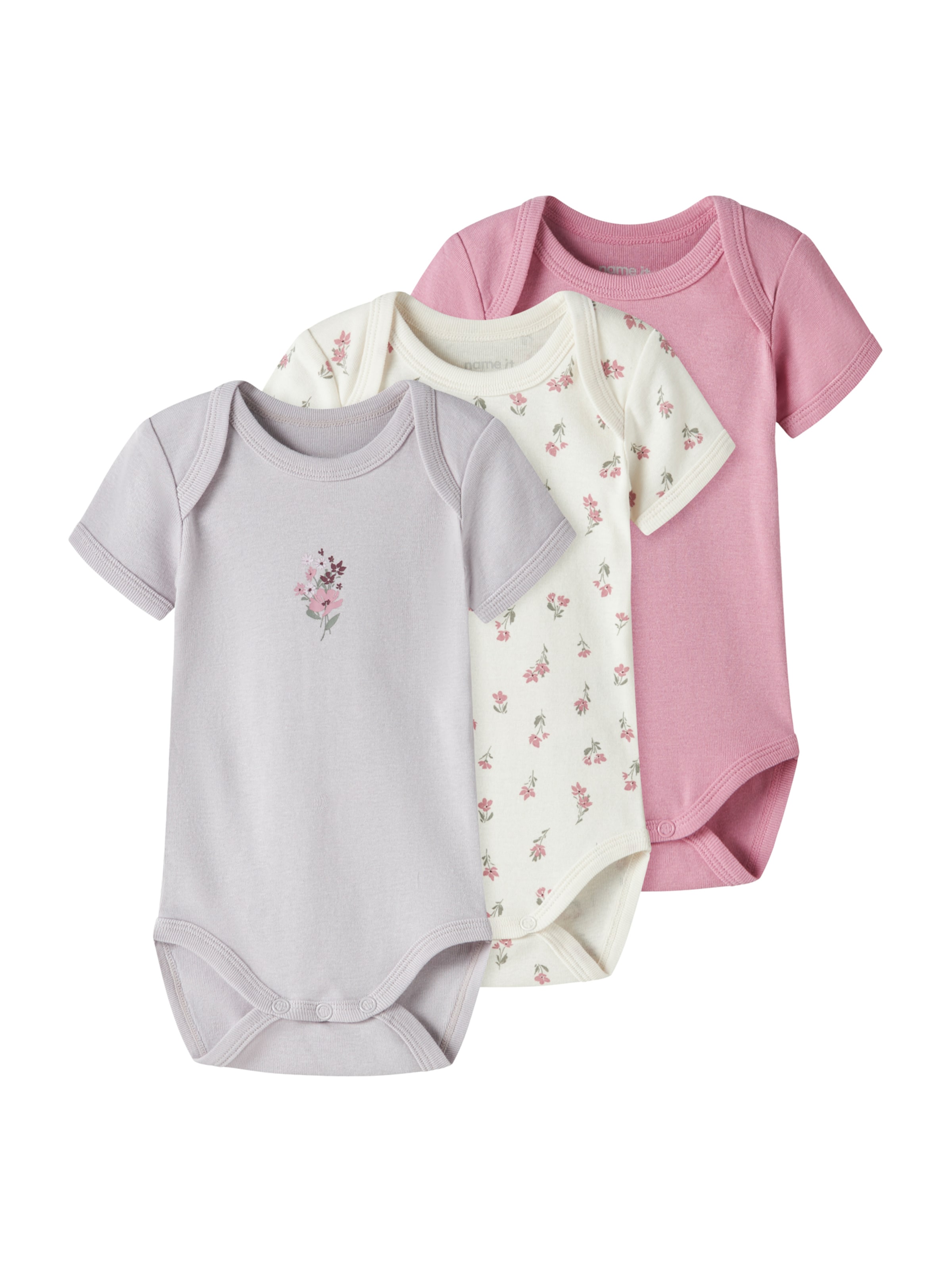 Tutina / body per bambino di NAME IT in lilla: frontale