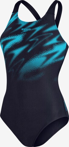 SPEEDO Sportbadeanzug 'Hyperboom Placement' in Blau