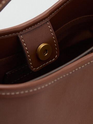 MANGO Handtasche 'ISOLDA' in Braun