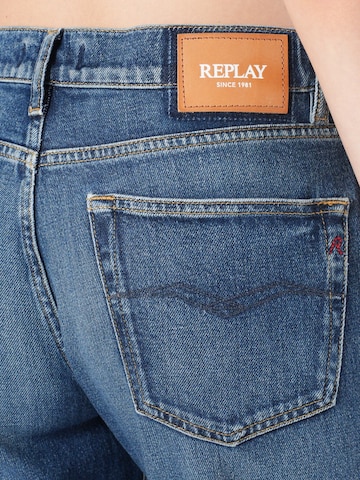 REPLAY Slimfit Kavbojke 'Akeme' | modra barva