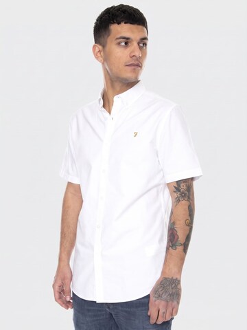 FARAH Comfort fit Overhemd 'Brewer' in Wit