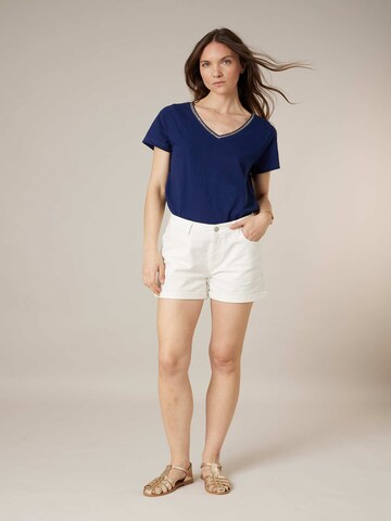 Regular Pantalon 'Cerise' Deeluxe en blanc