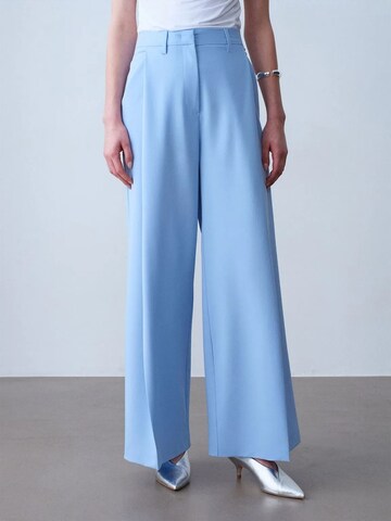 Dilvin Wide Leg Hose in Blau