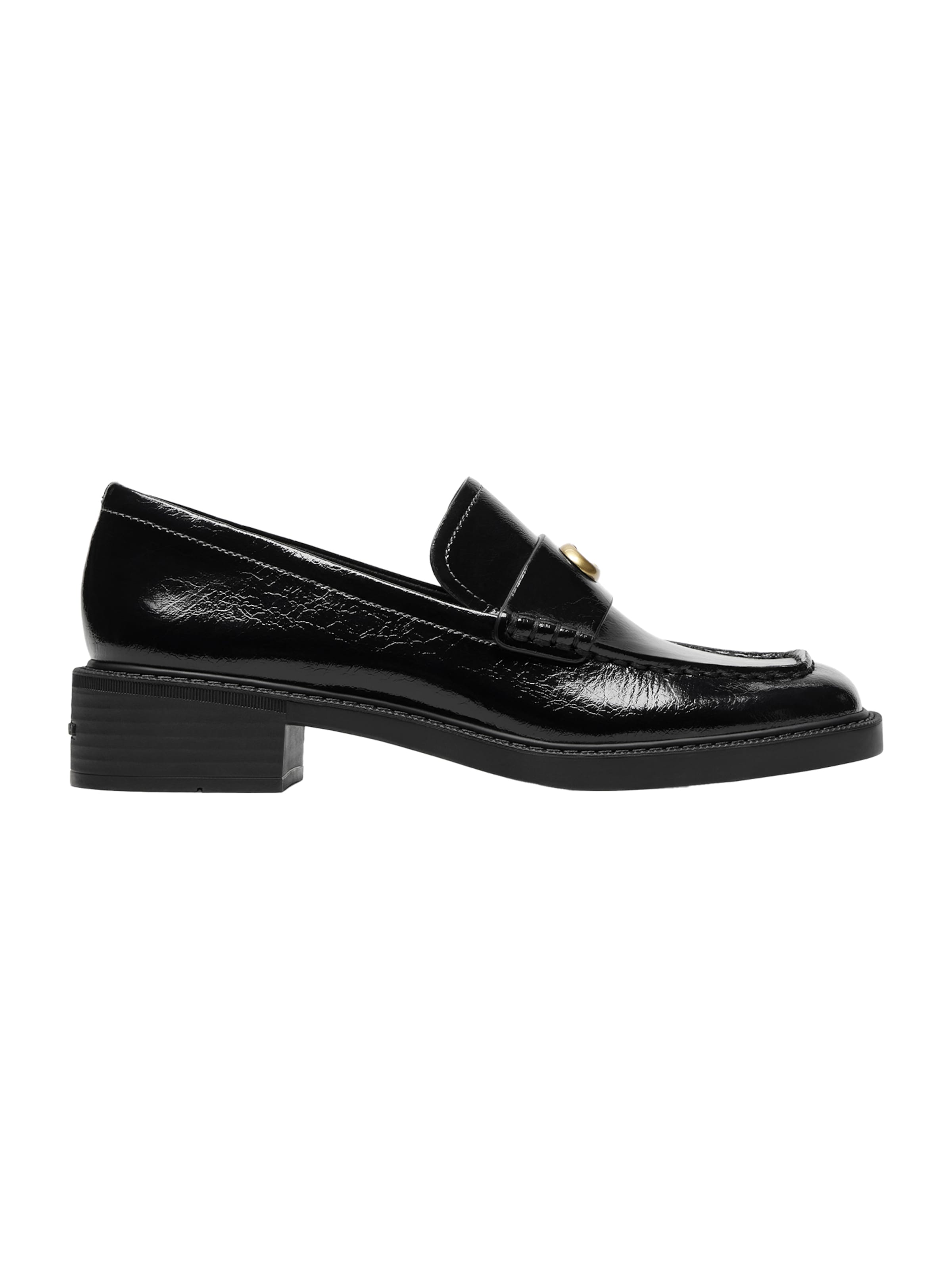 COACH Classic Flats in Black: front