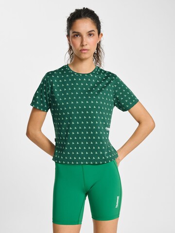 Hummel Functioneel shirt 'Pulse Workout' in Groen: voorkant