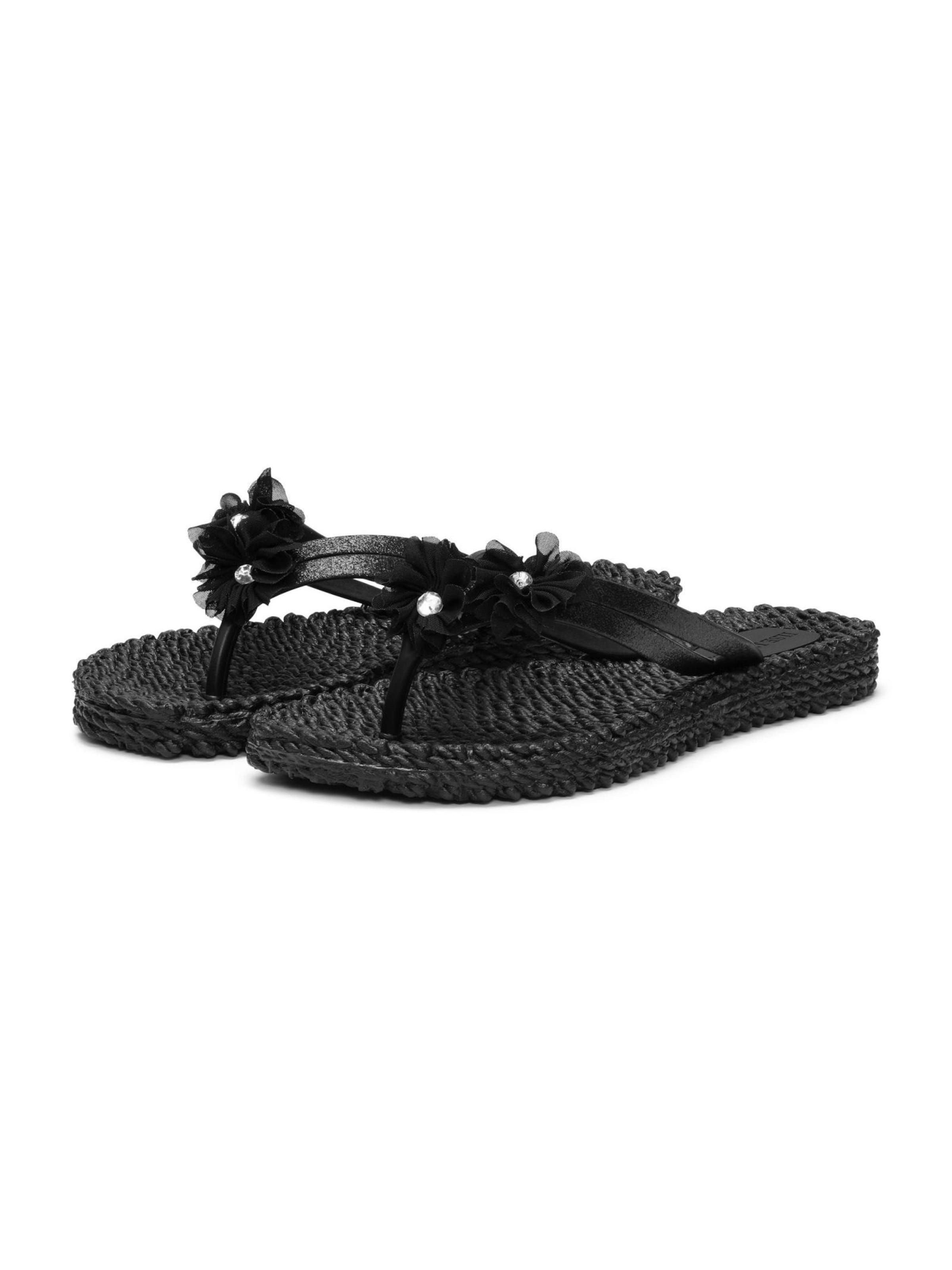 ILSE JACOBSEN T-bar sandals 'Cheerful18F' in Black