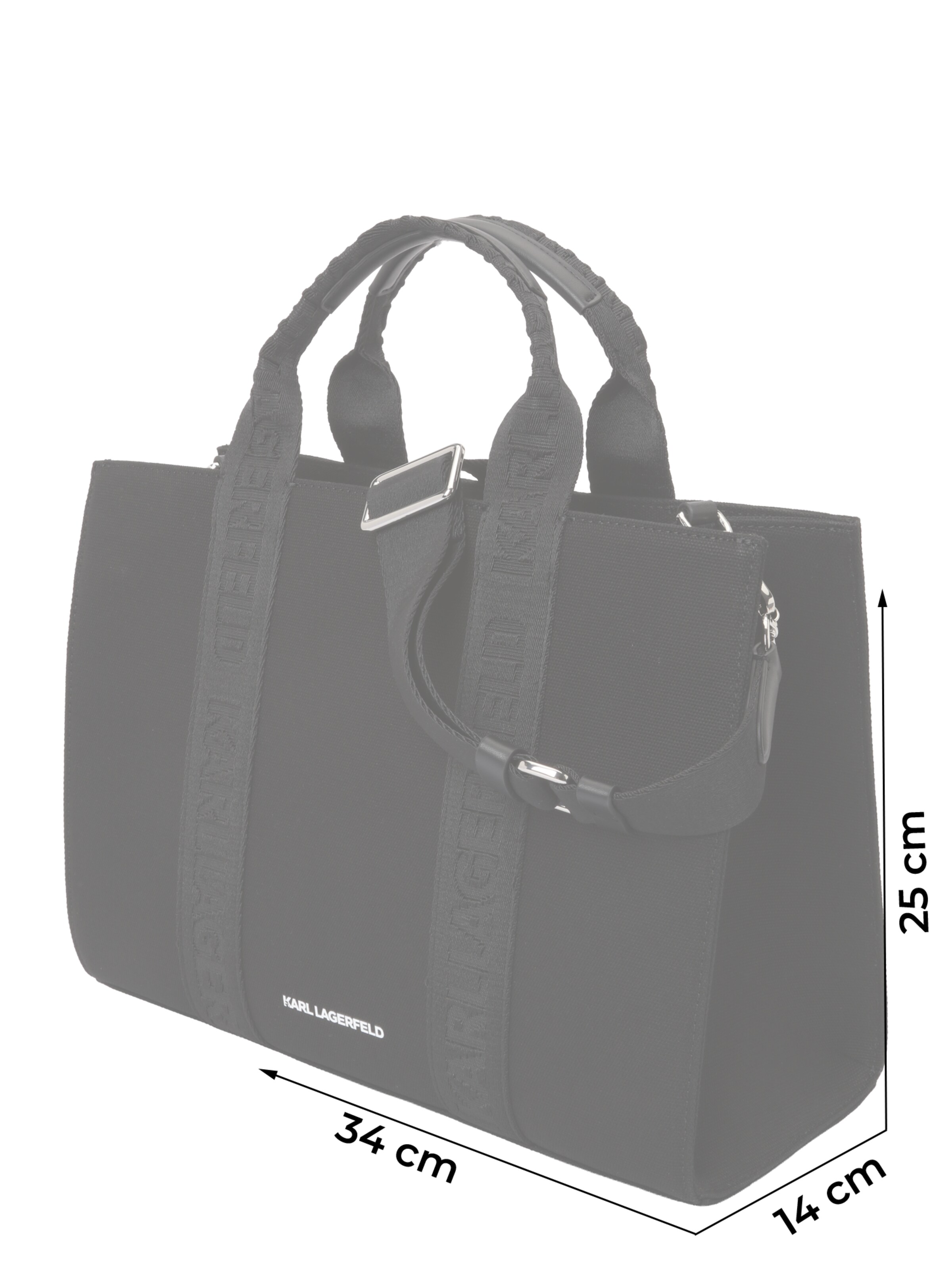 Karl Lagerfeld - Bolso de mano 'Ikon' en negro