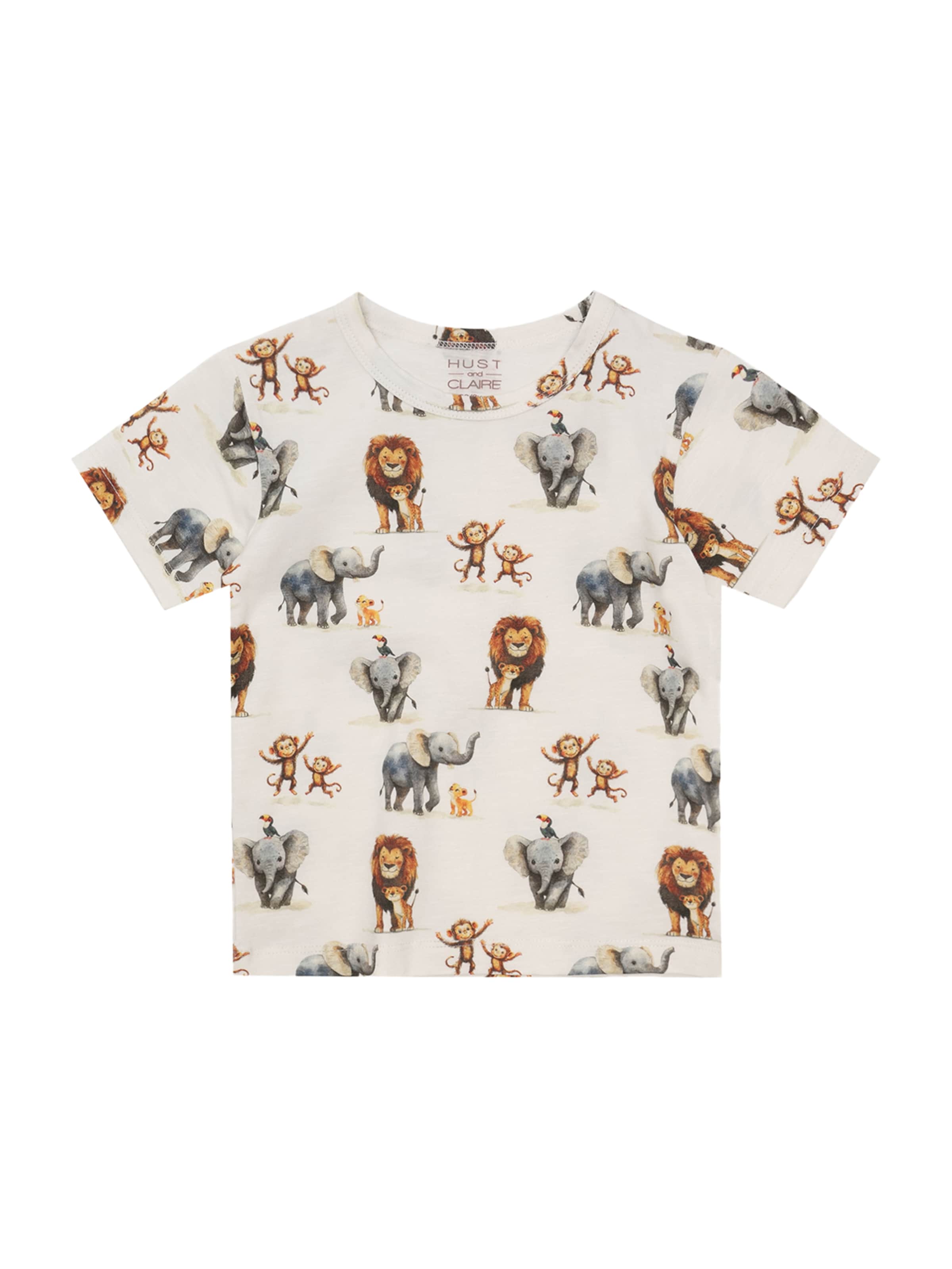 Tricou 'August Zoo' de la Hust & Claire pe bej: față