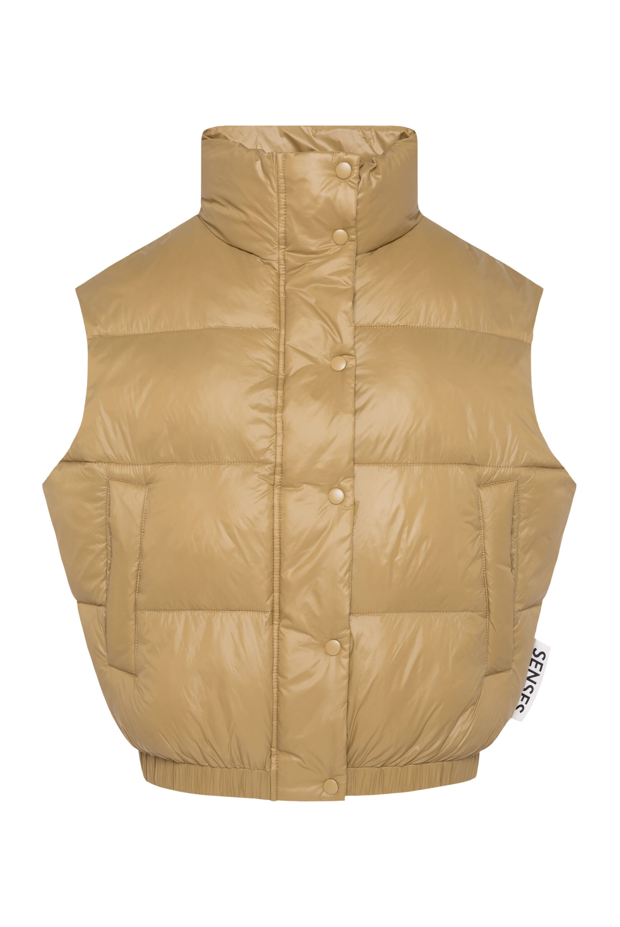 SENSES.THE LABEL Vest in Brown: front