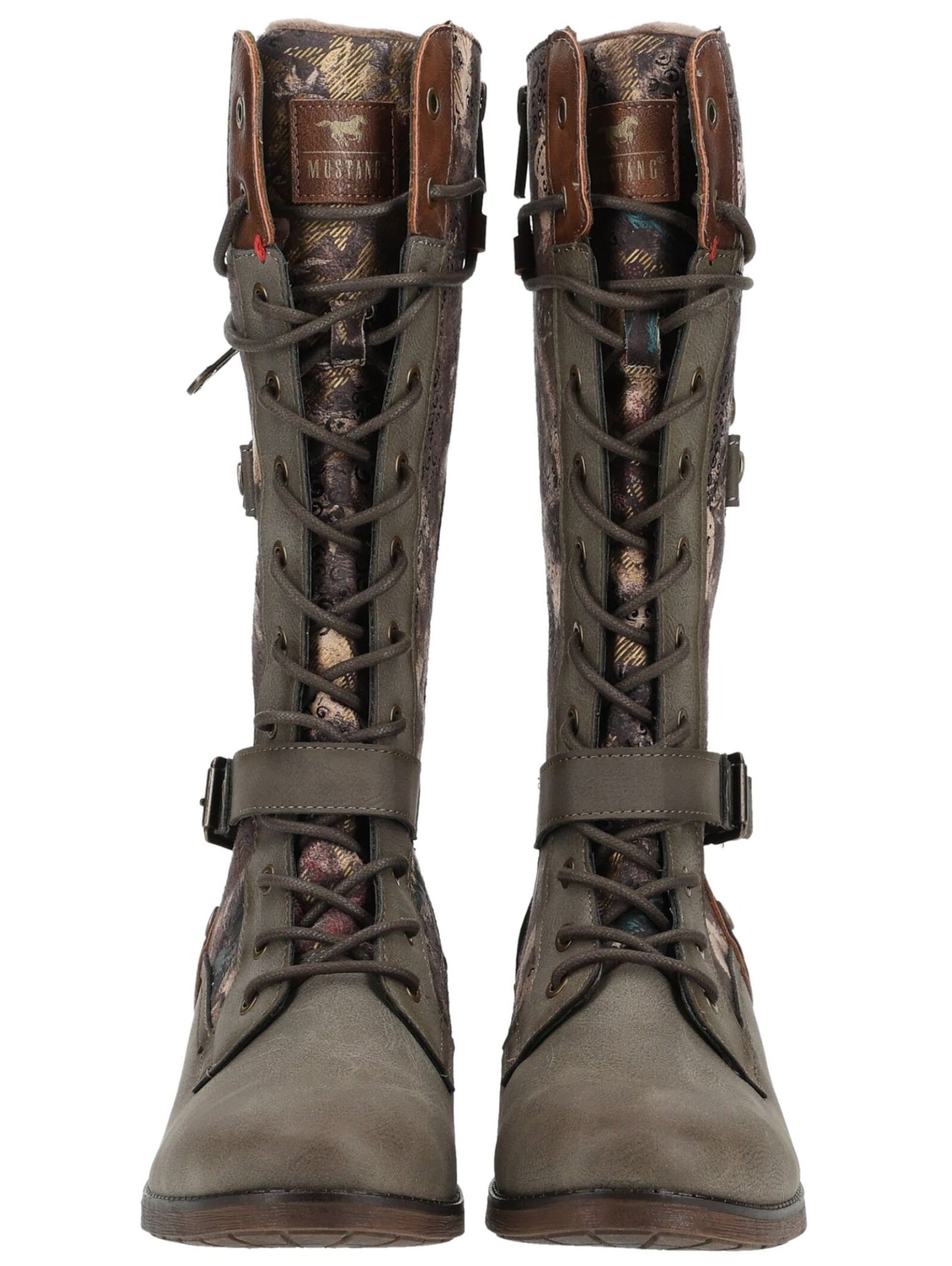 Bottes à lacets MUSTANG en vert