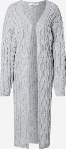 In The Style Knit Cardigan in Grey: front