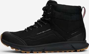 Bottines à lacets TOMMY HILFIGER en noir : devant