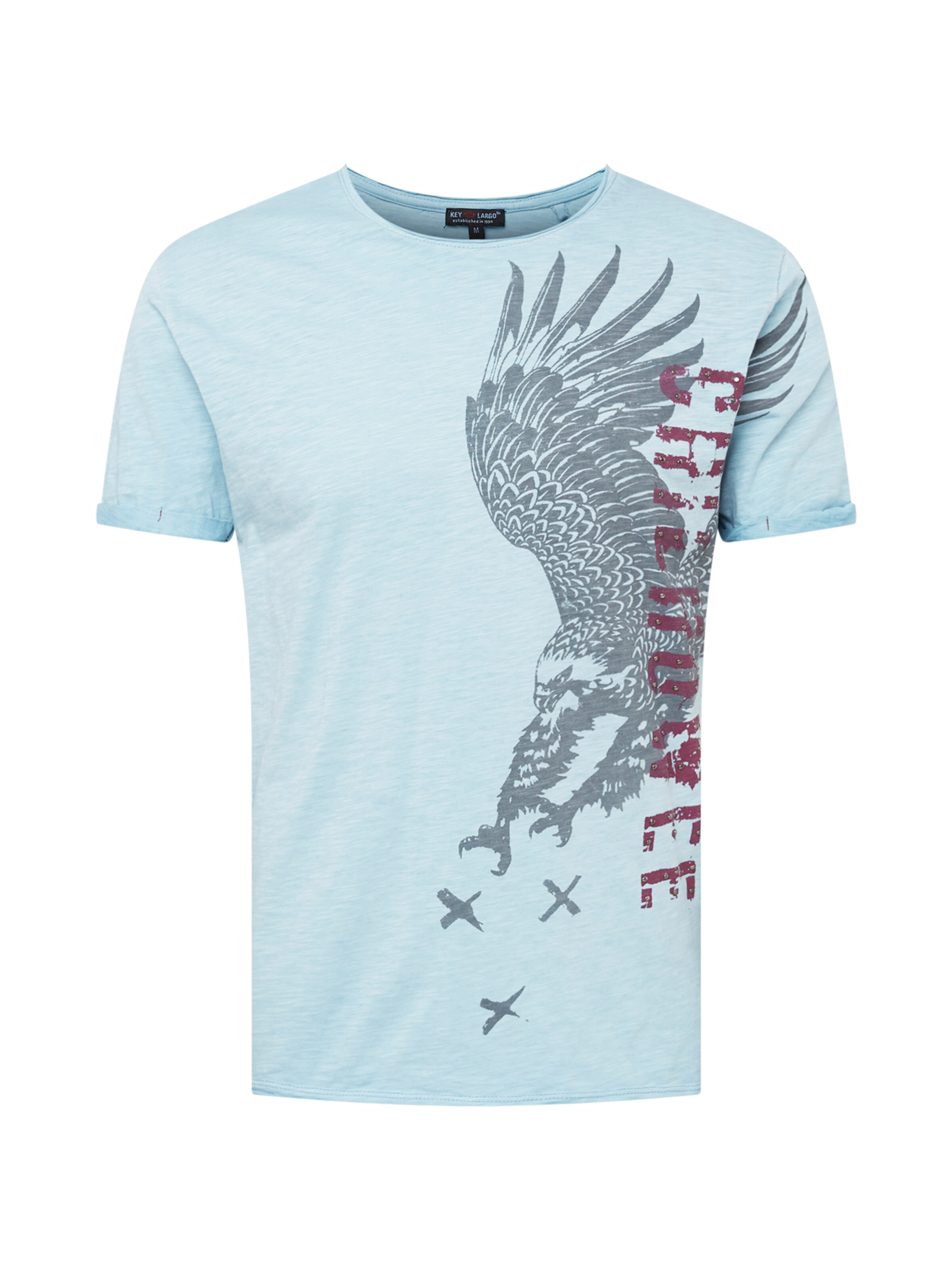 Männer Shirts Key Largo Shirt 'GRIFFIN' in Hellblau - IY42130 Männer Shirts Key Largo Shirt 'GRIFFIN' in Hellblau - IY42130