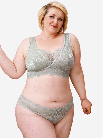 SugarShape Slip ' Eliana Velvet ' in Green: front