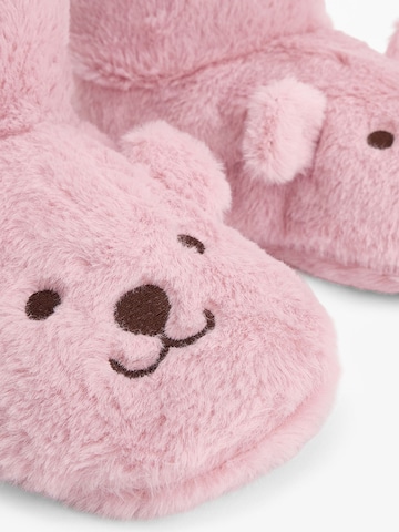 Penti - Pantufa 'PENTI Happy Bear Hausschuh mit Tierstickerei' em roxo