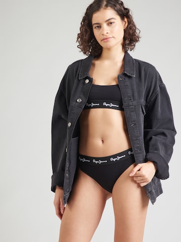 String Pepe Jeans en noir