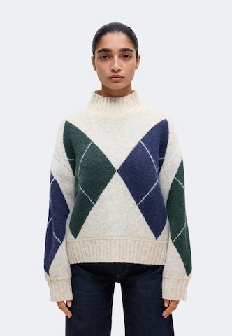 Abercrombie & Fitch Пуловер в бежово: отпред