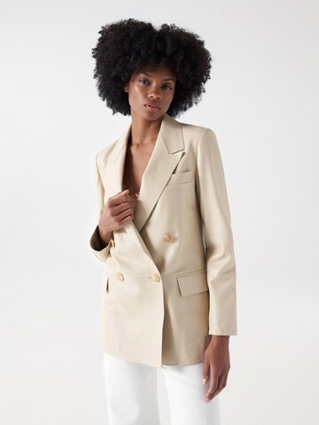 Blazer Salsa Jeans en blanc : devant