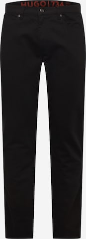 HUGO Slimfit Jeans i sort: forside