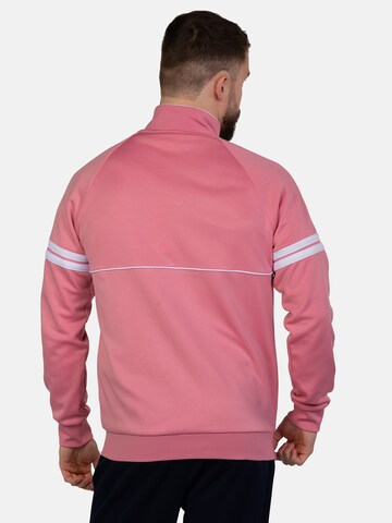 Sergio Tacchini Athletic Zip-Up Hoodie 'Orion' in Pink