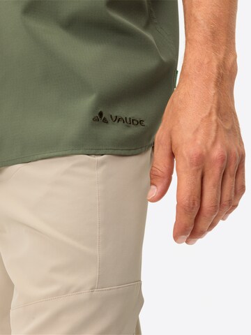 VAUDE Regular fit Athletic button up shirt 'Rosemoor II ' in Green