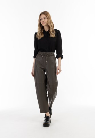 DreiMaster Vintage Loose fit Trousers in Brown