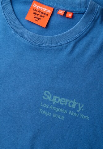 T-Shirt 'Core City' Superdry en bleu