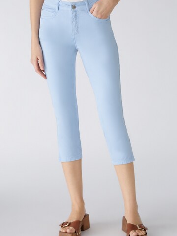 OUI Slim fit Pants in Blue: front