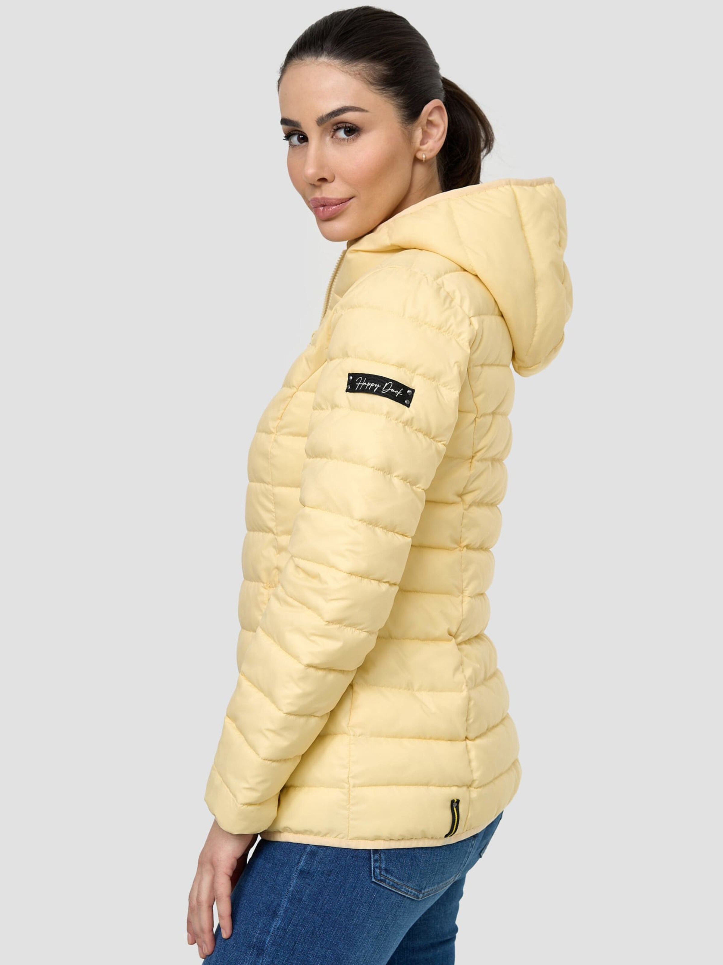 Frauen Jacken Happy Duck Übergangsjacke 'CUDDLY' in Pastellgelb, Hellgelb - GL31682 Frauen Jacken Happy Duck Übergangsjacke 'CUDDLY' in Pastellgelb, Hellgelb - GL31682