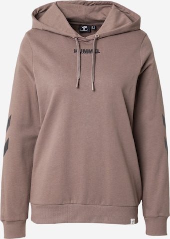 Sweat de sport 'LEGACY' Hummel en marron : devant