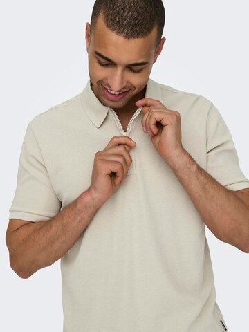 Only & Sons Poloshirt 'MIKE' in Grau