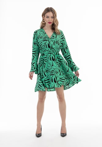 Robe faina en vert