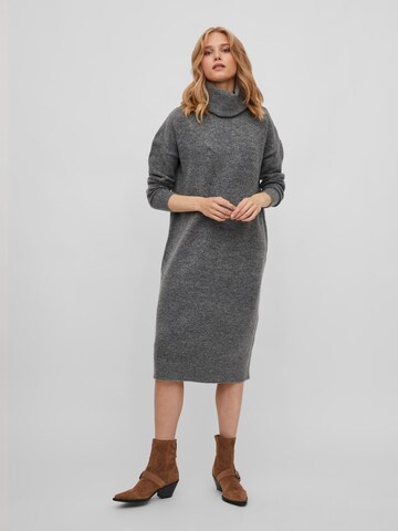 VILA Knitted dress 'MATHILDA' in Grey