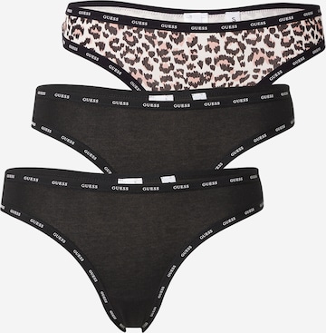 String di GUESS in nero: frontale