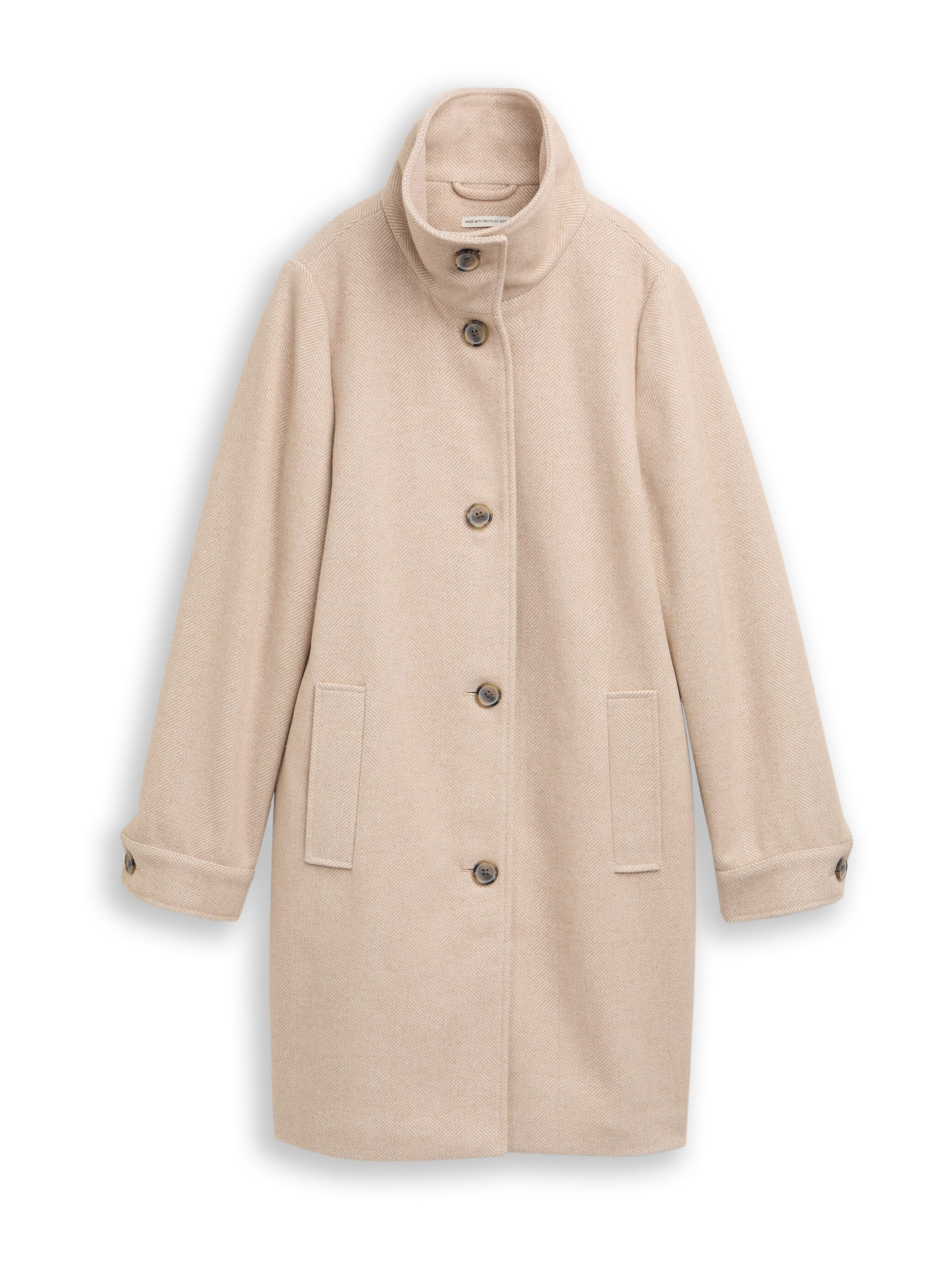 TOM TAILOR Overgangsfrakke i beige: forside