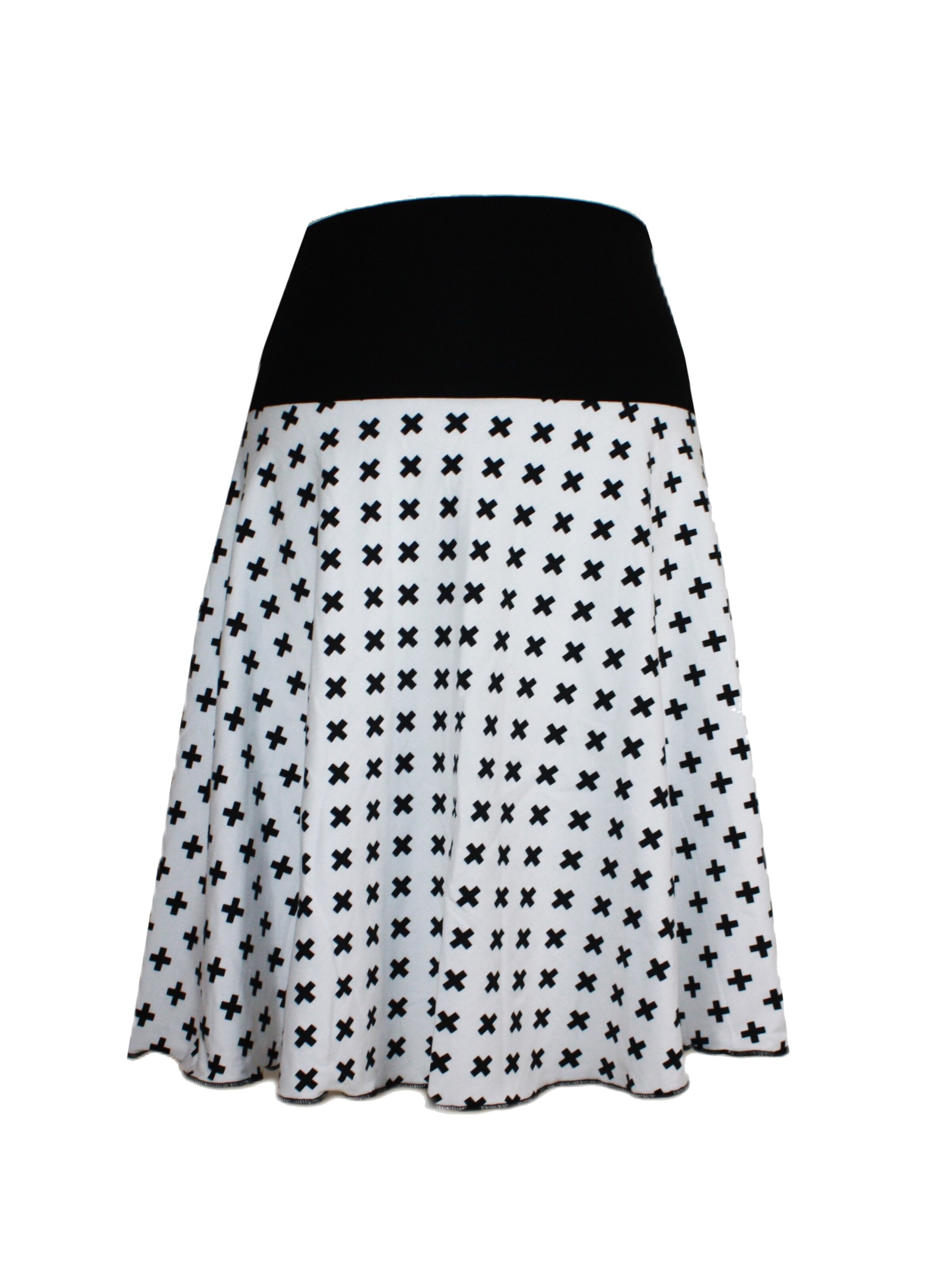 dunkle design Skirt 'Kreuz' in White: front