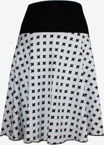 dunkle design Skirt 'Kreuz' in White: front