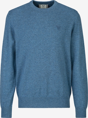 19V69 ITALIA Pullover 'Clint Embro' in Blau: Vorderseite