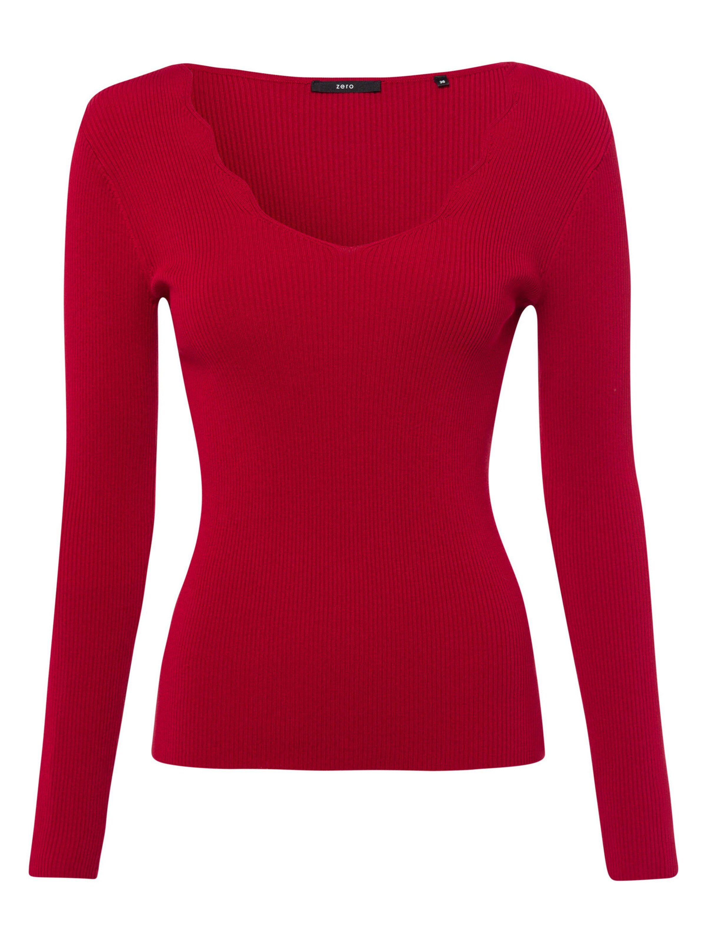 Frauen Pullover & Strick zero Pullover herzförmiger Ausschnitt in Rot - UY87315 Frauen Pullover & Strick zero Pullover herzförmiger Ausschnitt in Rot - UY87315