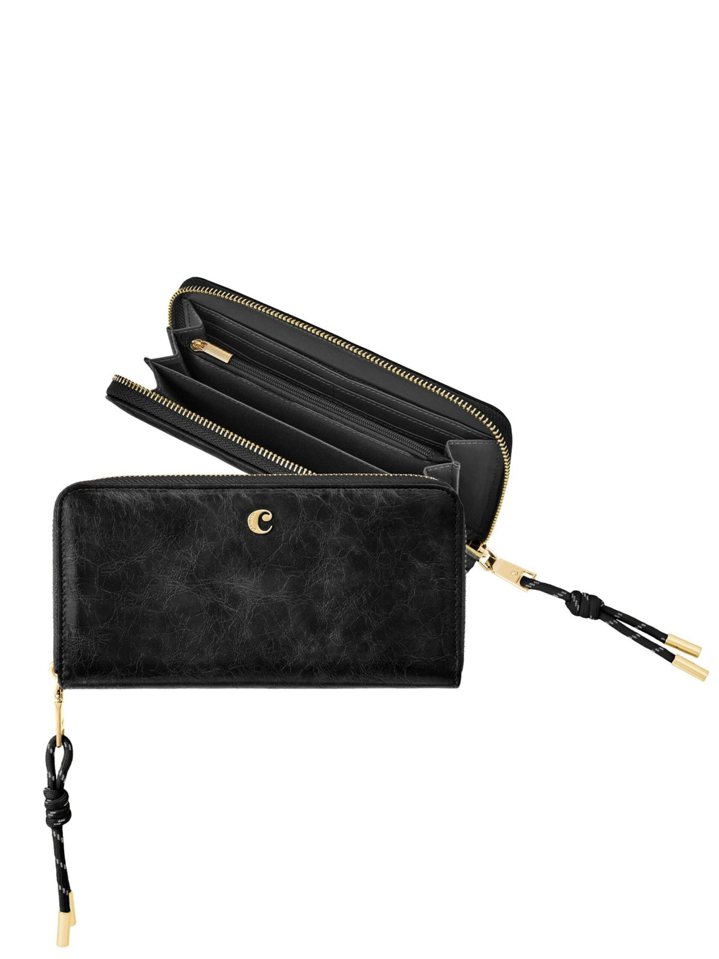 Porte-monnaies 'Travel wallet Philomène' Cacharel en noir : devant