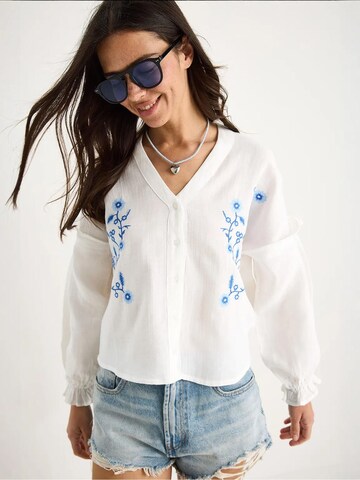 Chemisier Bianco Lucci en blanc