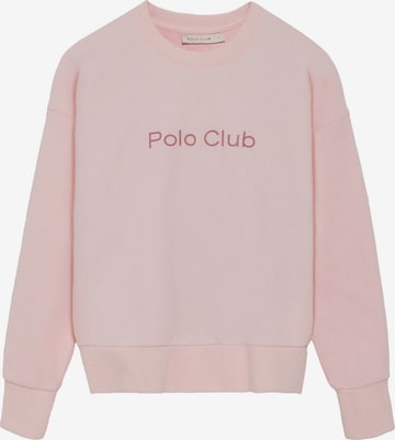 Polo Club Sweatshirt in Pink: front